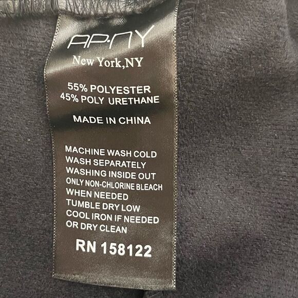 Black Faux Leather‎ Joggers size 10 - Picture 7 of 7